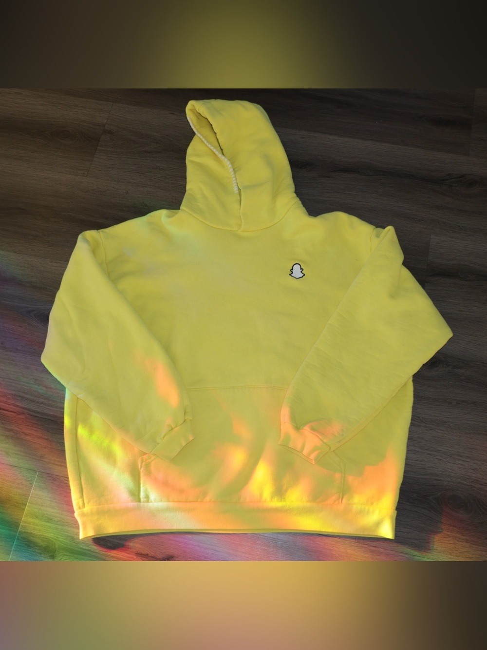 Madhappy X Snapchat Yellow Heavyweight Hoodie Sweatshirt Men’s